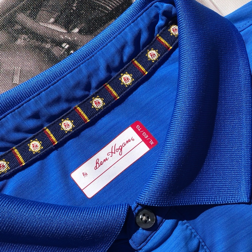 Ben Hogan Blue Performance Golf Polo Sz XL - Picture 2 of 8